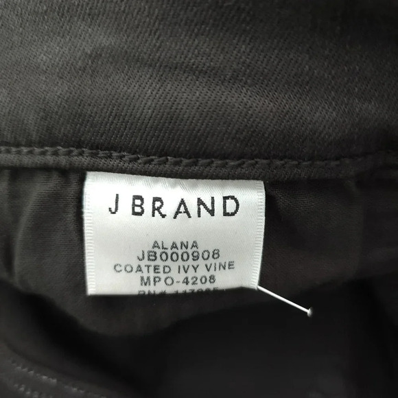 J Brand Alana Jeans in Coated Ivy Vine - Picture 5 of 8